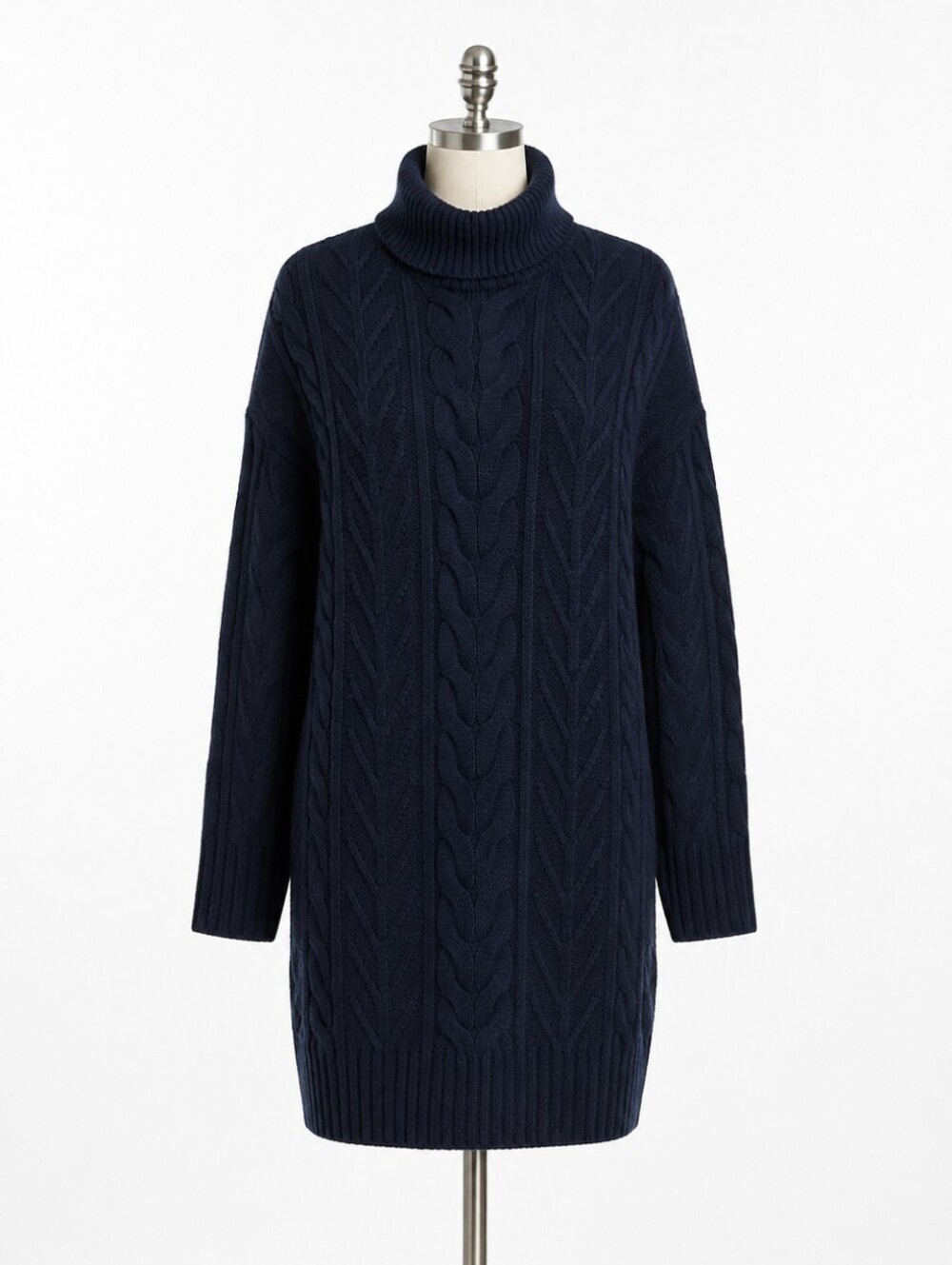 Barbour Beatrix Cable Stitch Long Sleeve Wool Blend Sweater Dress